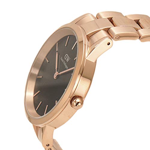 Daniel Wellington Iconic Link 40mm Rose Black Dial Men's Watch DW00100344