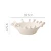 Crown-shaped Ceramic Fruit Bowl Creative Snack Bowl Storage Tray Dried Fruit Tray Fruit Basket Household Ceramic Tableware