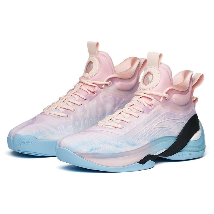 Anta KT7 Los Angeles Sunset Herresneakers Rosa Svart Blå 112141101-4