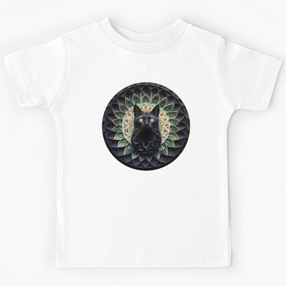 Cat Noir #2335 | Black Cat Kids T-Shirt 110
