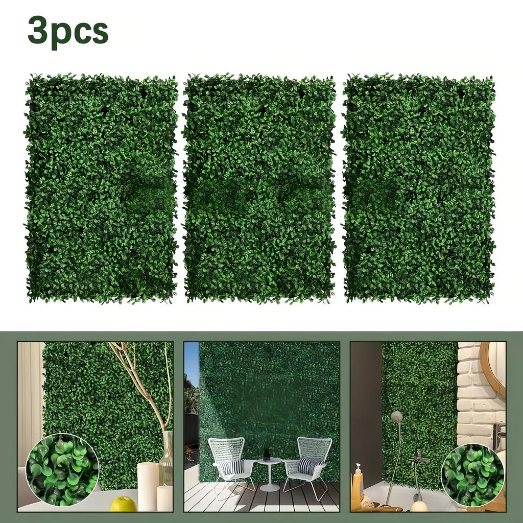 3 Pezzi Pianta Artificiale - Decorazione da Appendere per Esterno/Interno, Adatta per Giardino, Patio, Hotel, Ringraziamento, Parete Verde Finta Resistente, Decorazione per Cortile e Casa