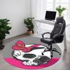 1pc Skull Butterfly Office Round Rug, Non-slip, Soft and Durable Office Rug for Interior Decoration, Perfect for Office,Decoration Yy260204068