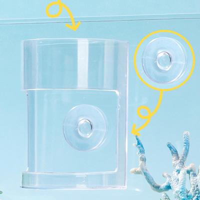 Feeder Feeding Tube Column Suction Cup Clear Tank Accessories Shrimp Dish Tray for Aquariums