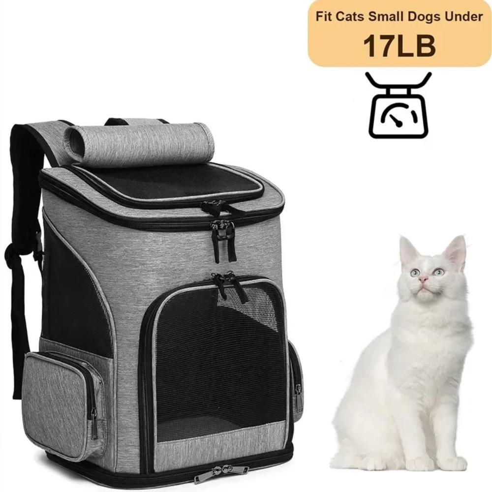 Breathable Pet Backpack Large Capacity Pet Travel Bag Multi-function Cat Carrier  Transport