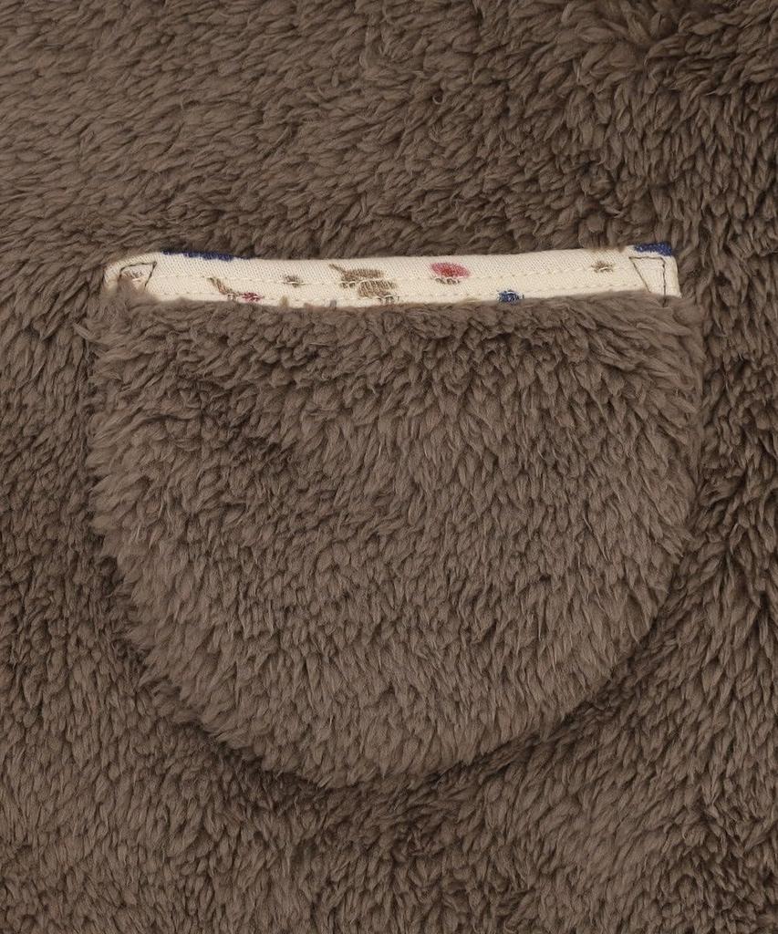 Afternoon Tea Living JQ98 Bear Boa Brown Poncho,