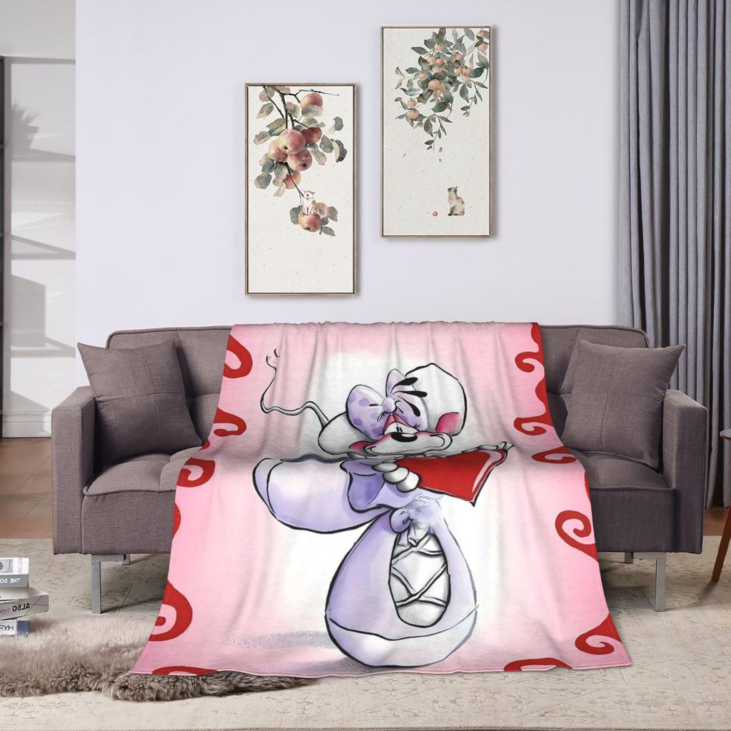Warm Blanket Travel Diddl Diddlina Fall in Love Throw Blanket  Flannel Bedspread For Couch Chair Sofa Bed Print Sofa Bed Cover