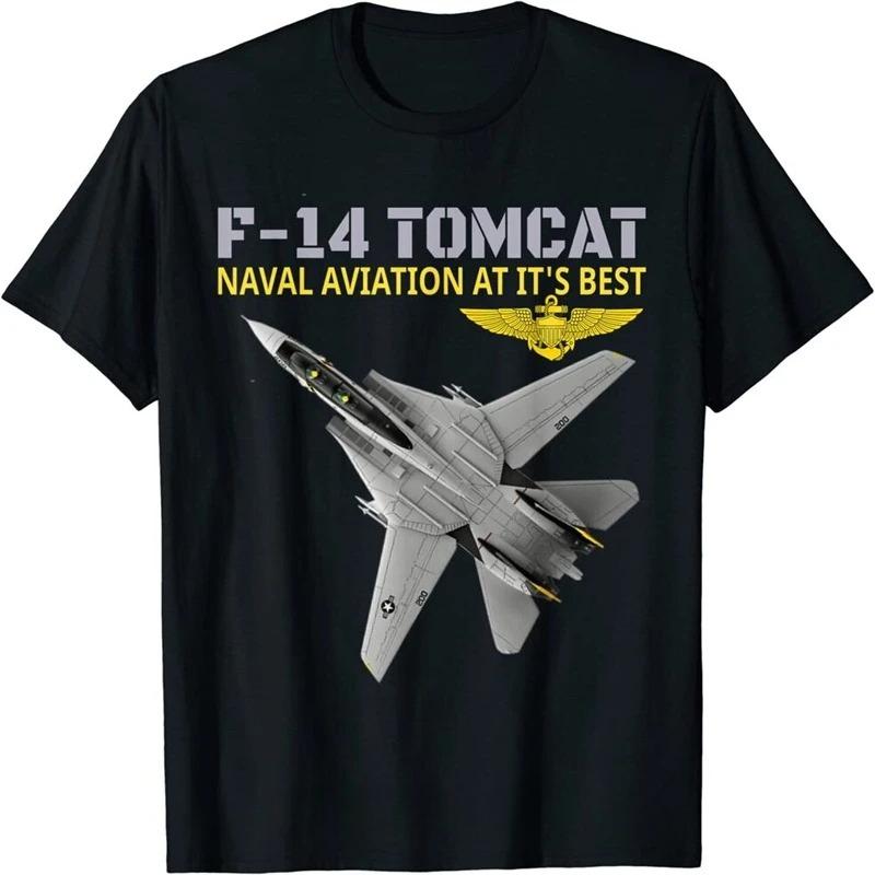 The F-14 Tomcat In Action, Naval Aviation At Its Best T-Shirt Unisex T Shirt Tshirt Fitness Tees Men Clothing Streetwear - Me... S разноцветный