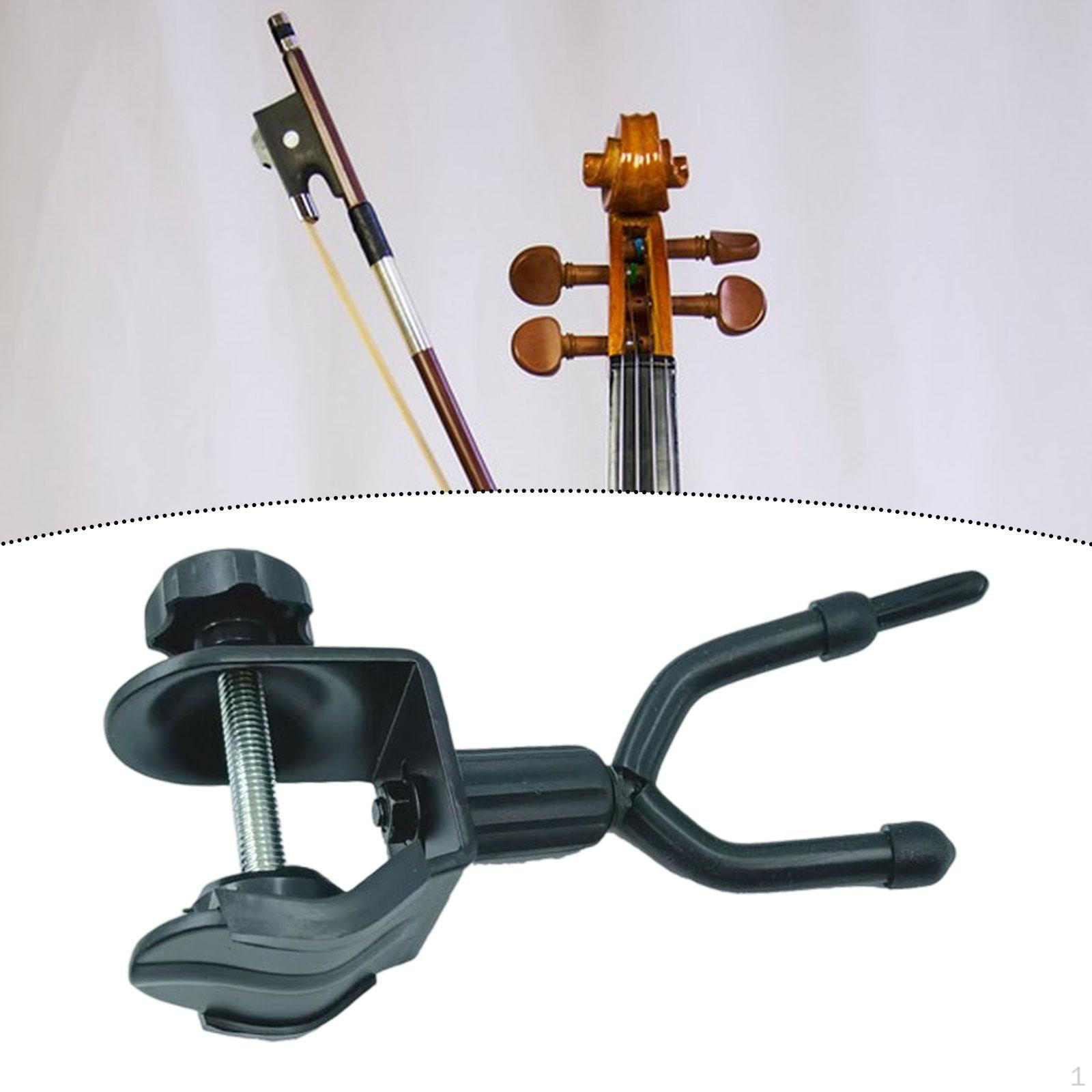 

Violin Hanger Compatible with Mic Stand, Holder Designed for Viola and Guitar Use чёрный