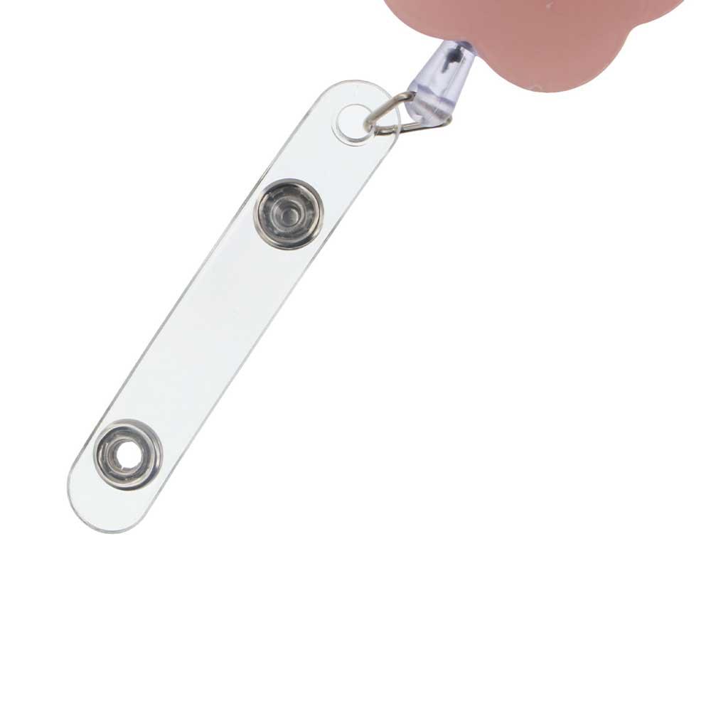 Flower Nurse Badge Reel Name Tag Easy Pull Buckle Retractable Badge Holder  Office School Supplies