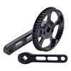 46T 120mm Crankset Square Hole Crank Sprocket for Bicycles Mountain Bicycles Crankset, Folding Bike Aluminum Alloy Crank