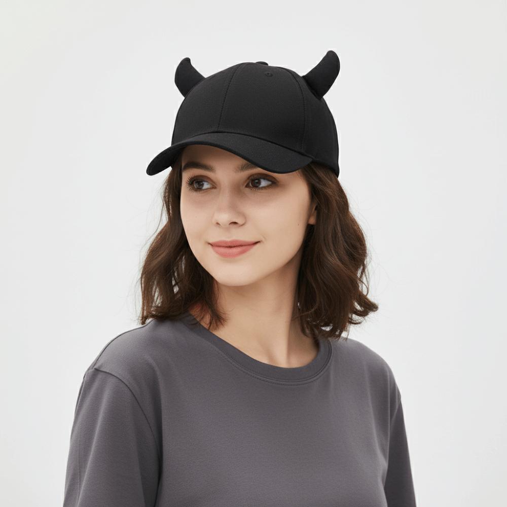 Berretto da Baseball Nero Casual Visiera a Corno di Bue Berretto con Visiera Cappellino Parasole Regolabile Berretti da Baseball Unisex