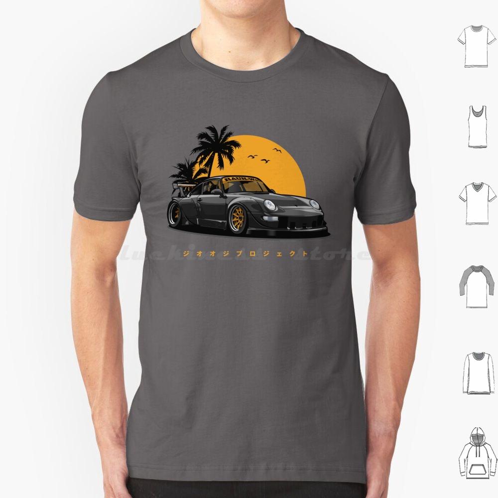 Rwb 993 Special Color Edition BlackGold Exclusive T Shirt 6xl Cotton Cool Tee Automotive Car Vehicle Sports Fast Speed
