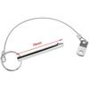 8 *76mm Stainless Steel 316 Boat Top Bimini Top Quick Release Ball Pin with Lanyard Marine Hardware Deck Hinge Replacement