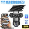 360° Triple-Lens Wireless Solar PTZ Camera with WiFi/4G