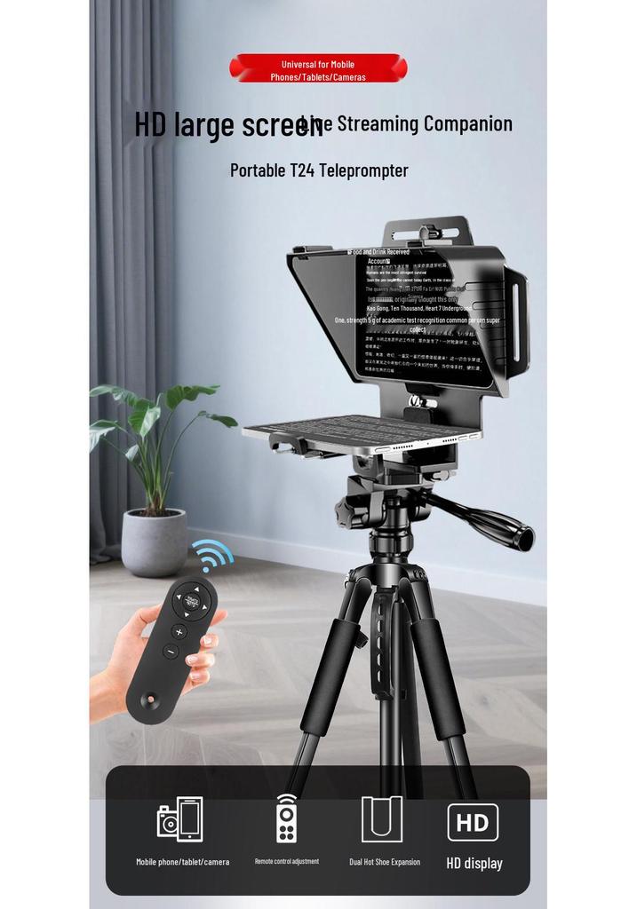 Ruifutu Přenosný teleprompter pro DSLR a mobilní zařízení
