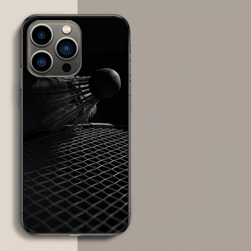 Badminton Sport Phone Case For Iphone 17 Air 15 Pro 14 Plus 16 Pro Max 12 13 Mini 11 16E X XS Cover Cute Fundas