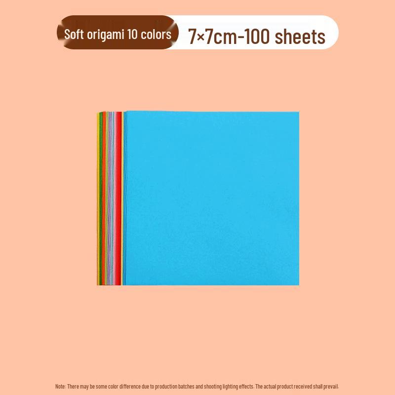 Origami Colored Paper Set for Kids and Students: Handmade Craft, Cutting, and Card Making Materials