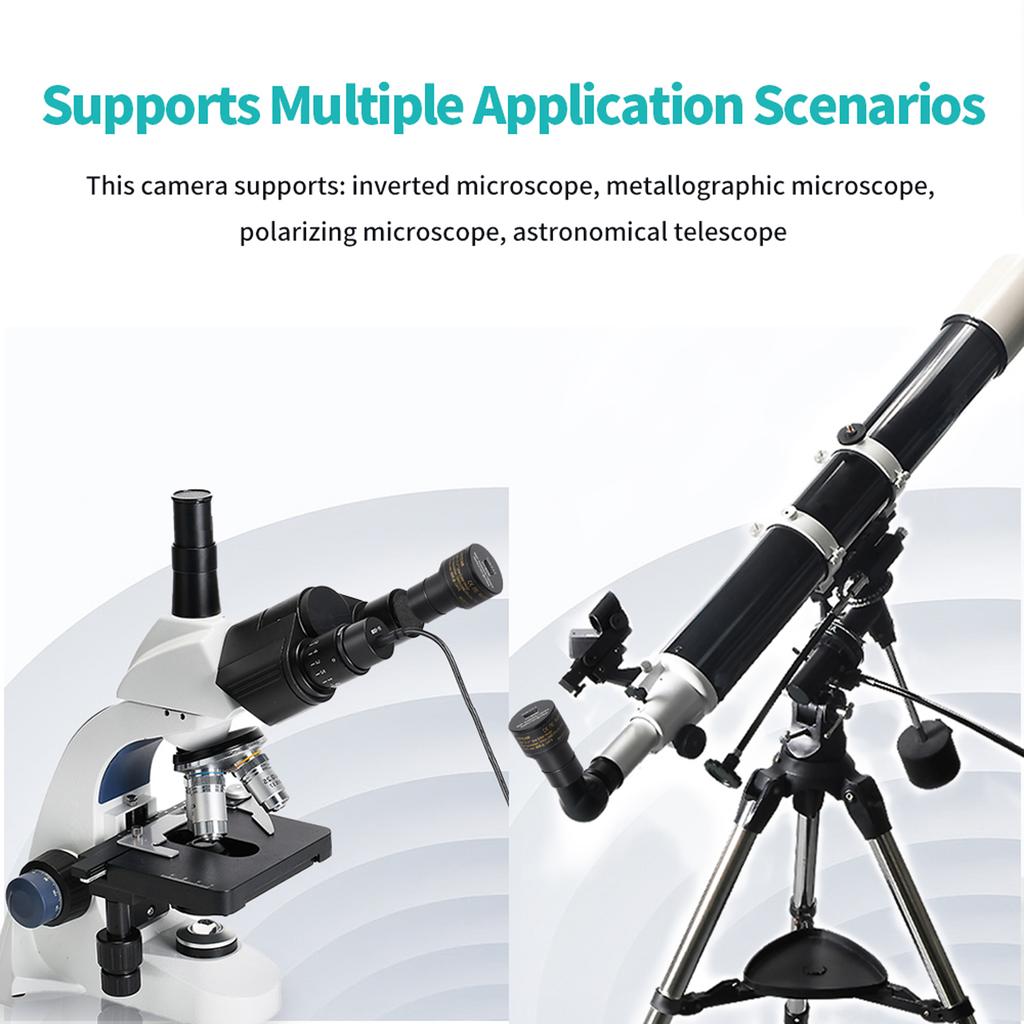 Digital Electronic Eyepiece IMX377 USB Microscope Camera FHD 4K USB2.0 Color 8MP Digital Camera Free Driver for