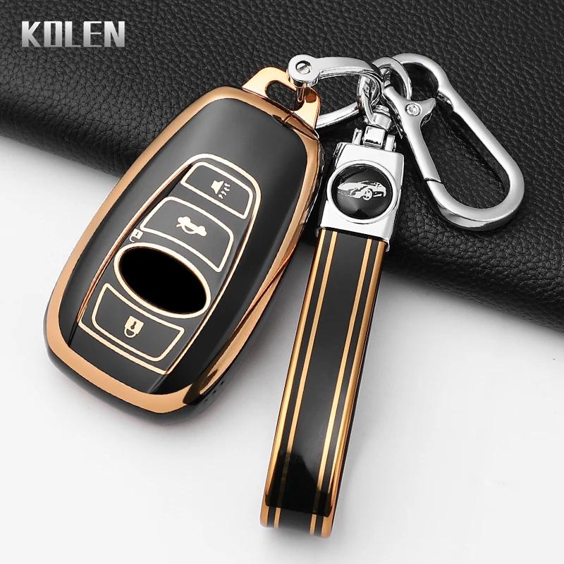 Fashion Tpu Car Key Case Cover For Subaru Brz Wrx Xv Ascent Forester Outback Impreza Legacy Protected Keychain Shell Accessories