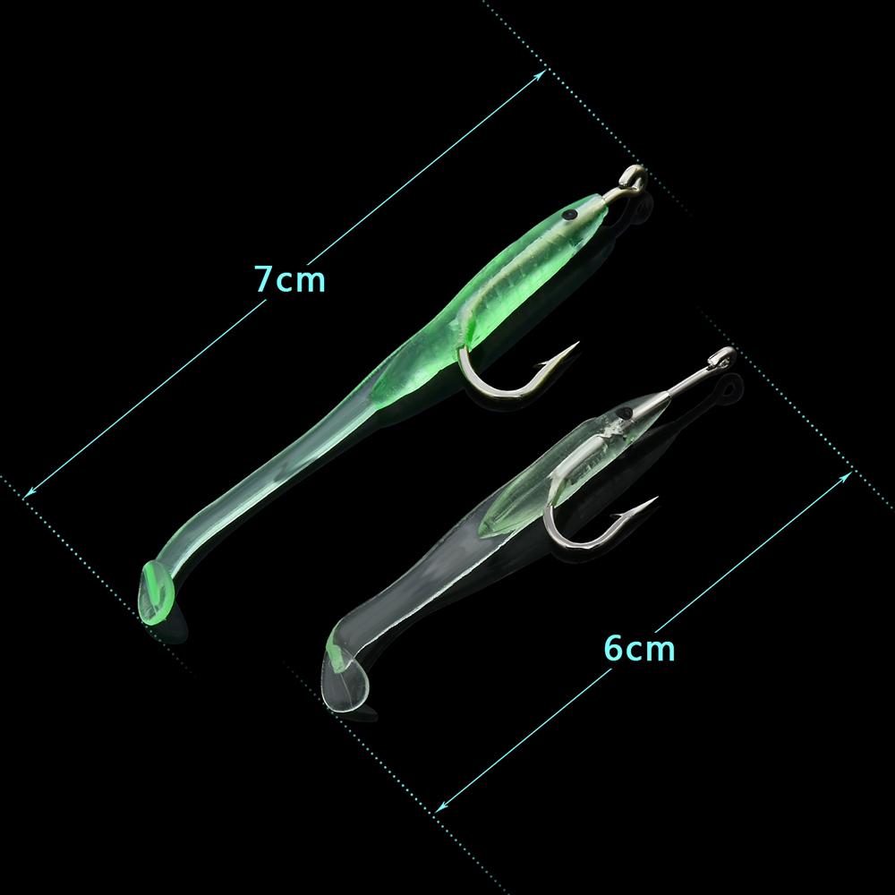 Fishing Lure Luminous Hook with Fluorescent Light Small Package Easy to Carry Emitting Bait Fishing Tackle Accessories