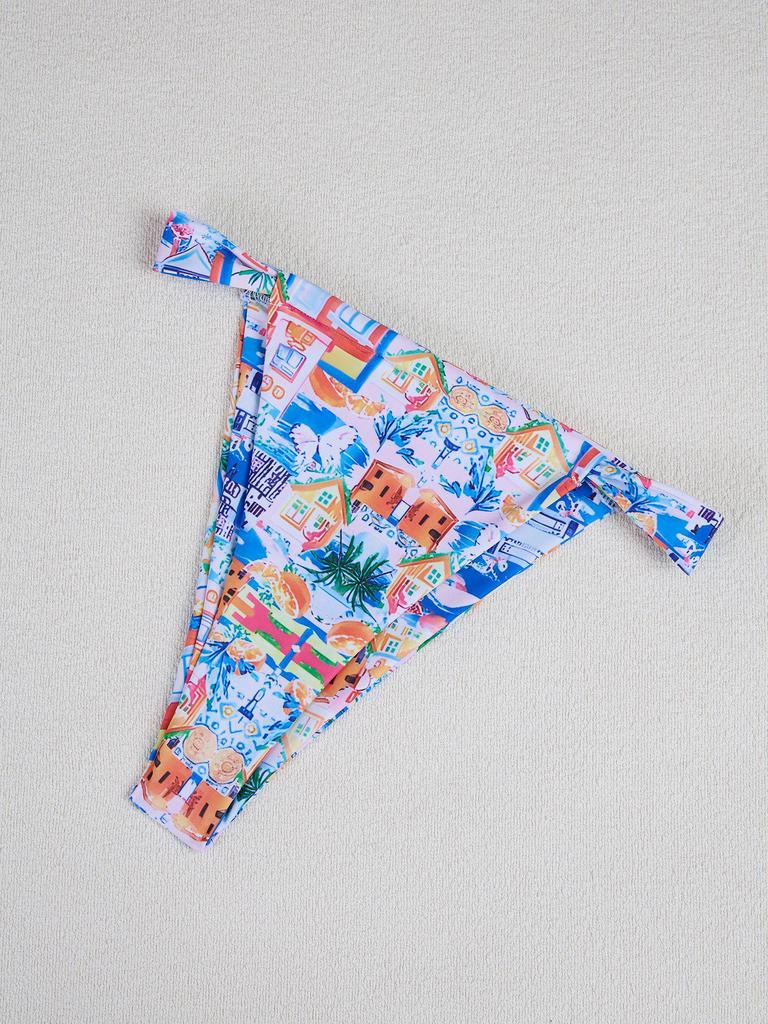 2025 Cross-Border European & American Sexy Print Bikini Swimsuit for Women