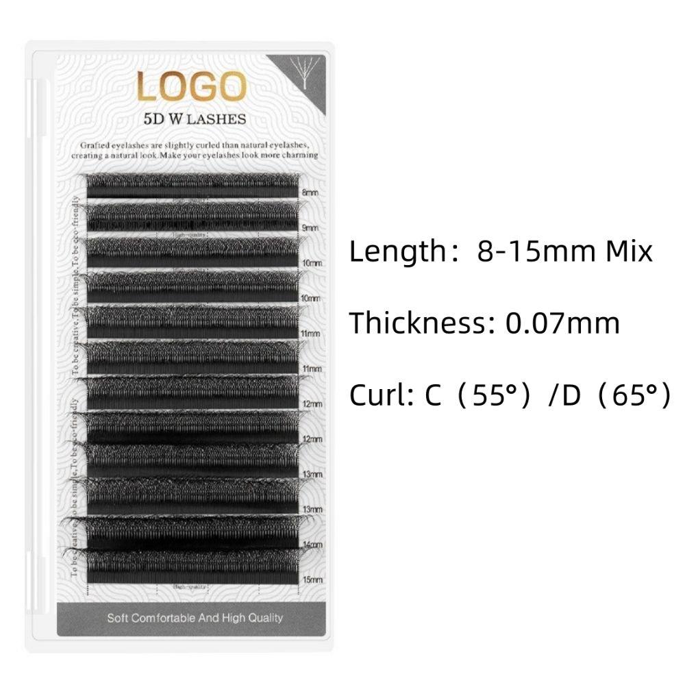 Narrow Design V-Shaped Lashes 8-15mm Mix W Shape Eyelashes New Eyelash Extension  DIY Eyelash