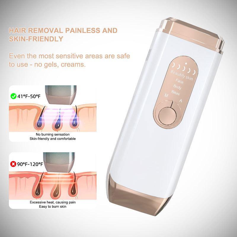 In Stock Ice Point IPL Hair Removal Device – Painless Laser Shaver