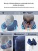 Cross-border H-shaped Crystal Velvet Inflatable Travel Pillow with Hat for Office and Portable Naps