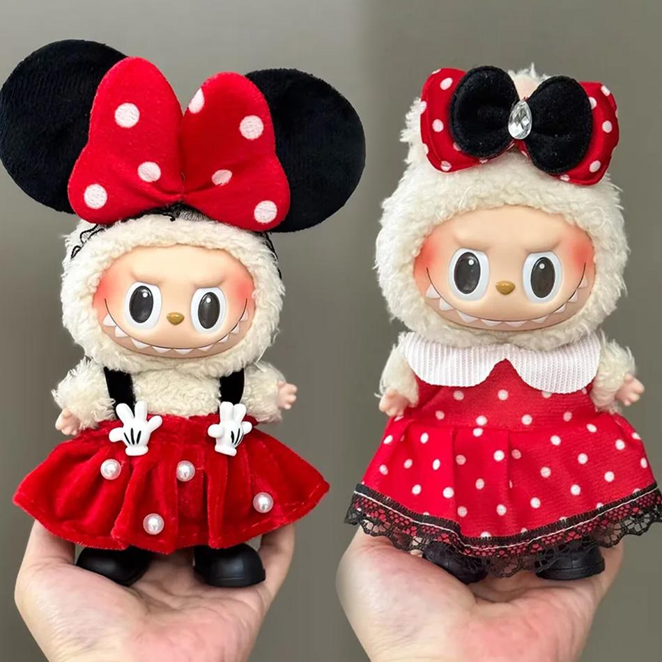 17cm Labubu Accessories Clothing Suitable for V1 V2 V3labubu Plush Doll Universal Clothes Suitable for Boys and Girls Gift