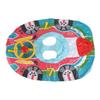 Inflatable Pool Float PVC Airplane Shape Swimming Ring Float Boat with Steering Wheel for Toddler