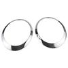 1 Pair Chrome Car Front Headlight Trim Bezel Ring Cover Decor Lamp Frame Kit For BMW Mini Cooper R55 R56 R57 R58 R59 2007-2015