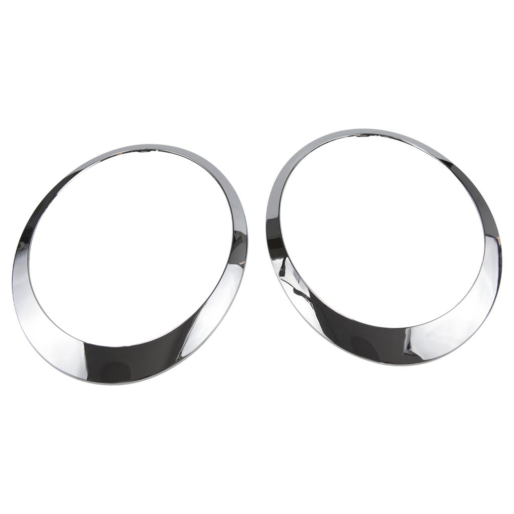 1 Pair Chrome Car Front Headlight Trim Bezel Ring Cover Decor Lamp Frame Kit For BMW Mini Cooper R55 R56 R57 R58 R59 2007-2015