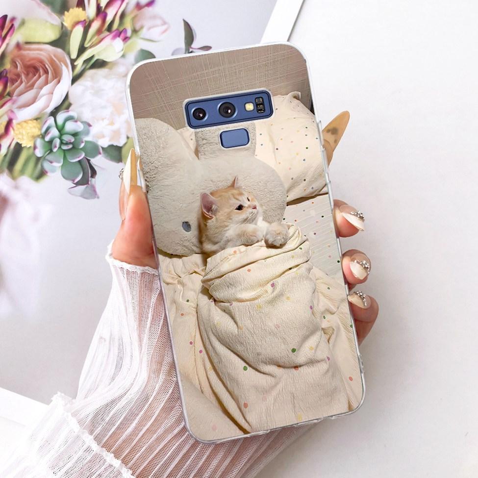 Transparent Cover For Samsung Note9 Case Cute Fashion Butterfly Funny Painted Casing For Samsung Galaxy Note9 SM-N960F SM-N9600