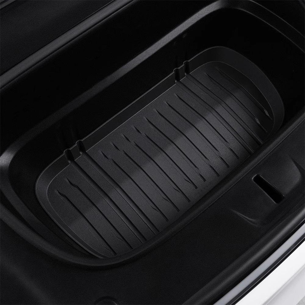 For Tesla Model Y 2025 Juniper TPE Front Trunk Cargo Liner Tray Mat Frunk Layered Partition Plate Organizer Divider Baffle Board