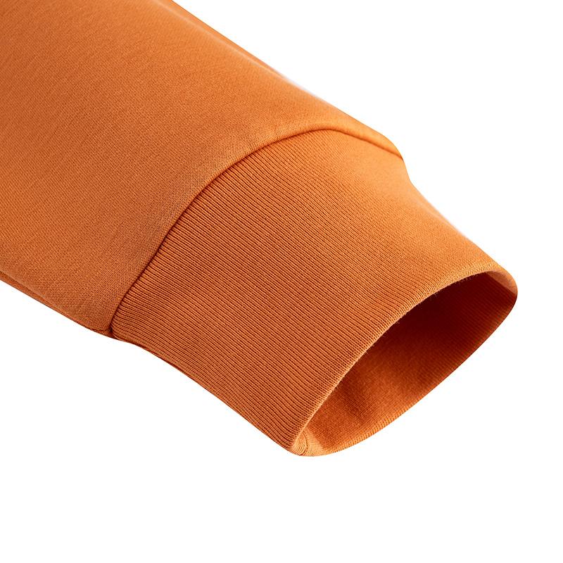 Anta Hooded Fleece Pullover Long Sleeve Knitted Casual Sweatshirt Unisex Sweatshirt Fly-Flower-Orange 972618705N-6