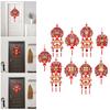 Zodiac Lunar New Year Pendant Elegant Tassel Hanging Decoration for Door Home Festive Decor 2026