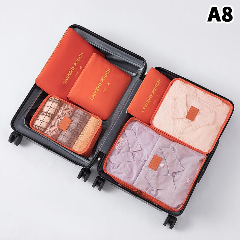 6 Piece Large Size Travel Organiser Portable Suitcase Organiser Clothes Shoes Cosmetic Bag Luggage Organiser Travel Organiser