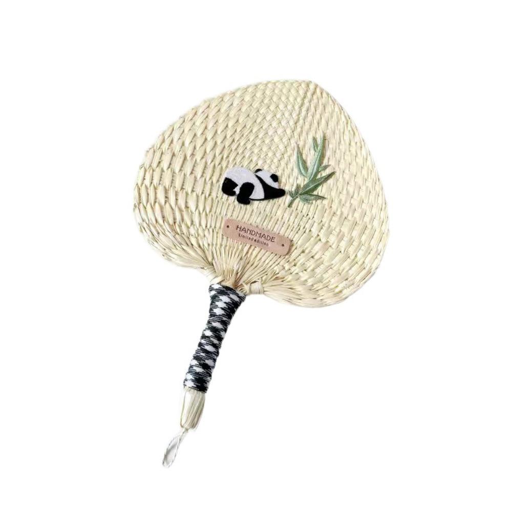 Vintage Cattail Fan Chinese Style Handheld Fan Home Decor Crafts Woven Fan  Wedding Party