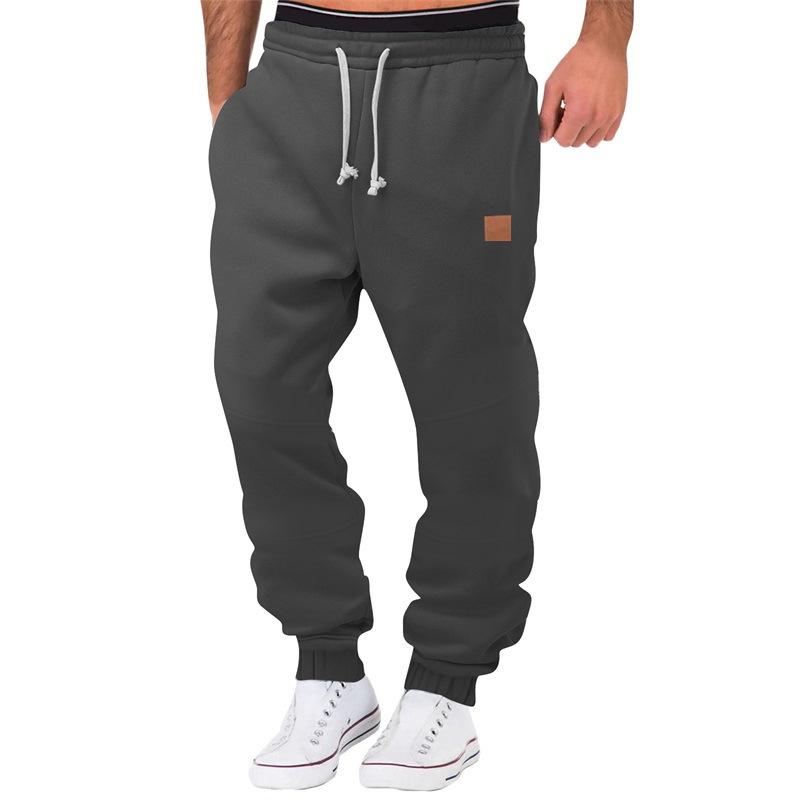 

Men s Winter Color Block Training Sports Pants Base Layer Pants Men s Sweatpants Athletic Fitness Pants M темно-серого