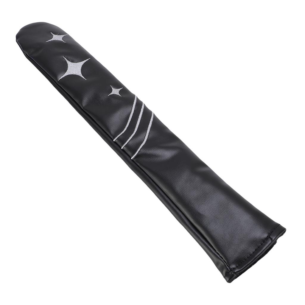 Alignment Stick Cover PU and Velvet Portable Alignment Rods Scratchproof Protector for Training Black