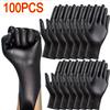 Black Xl Latex Gloves Pvc Gloves Disposable Nitrile Gloves Housework Cleaning Car Industry Gardening Cooking Tools KTY