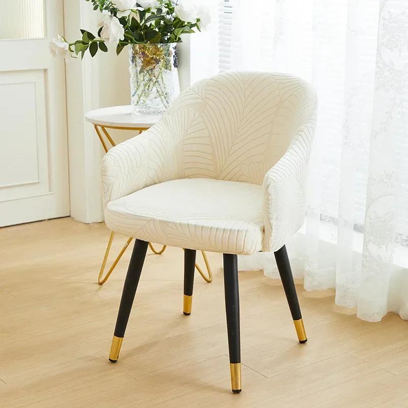 Universal Elastic Chair Cover Large Leaf Pattern High Armchair Chairs Protector Dinning Chair Cover For Living Room El Home