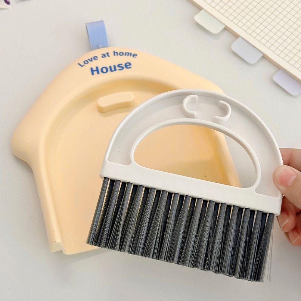 Detachable Mini Broom Dustpan Set Cartoon Keyboard Cleaning Brush Dustpan Shovel Set  Desk