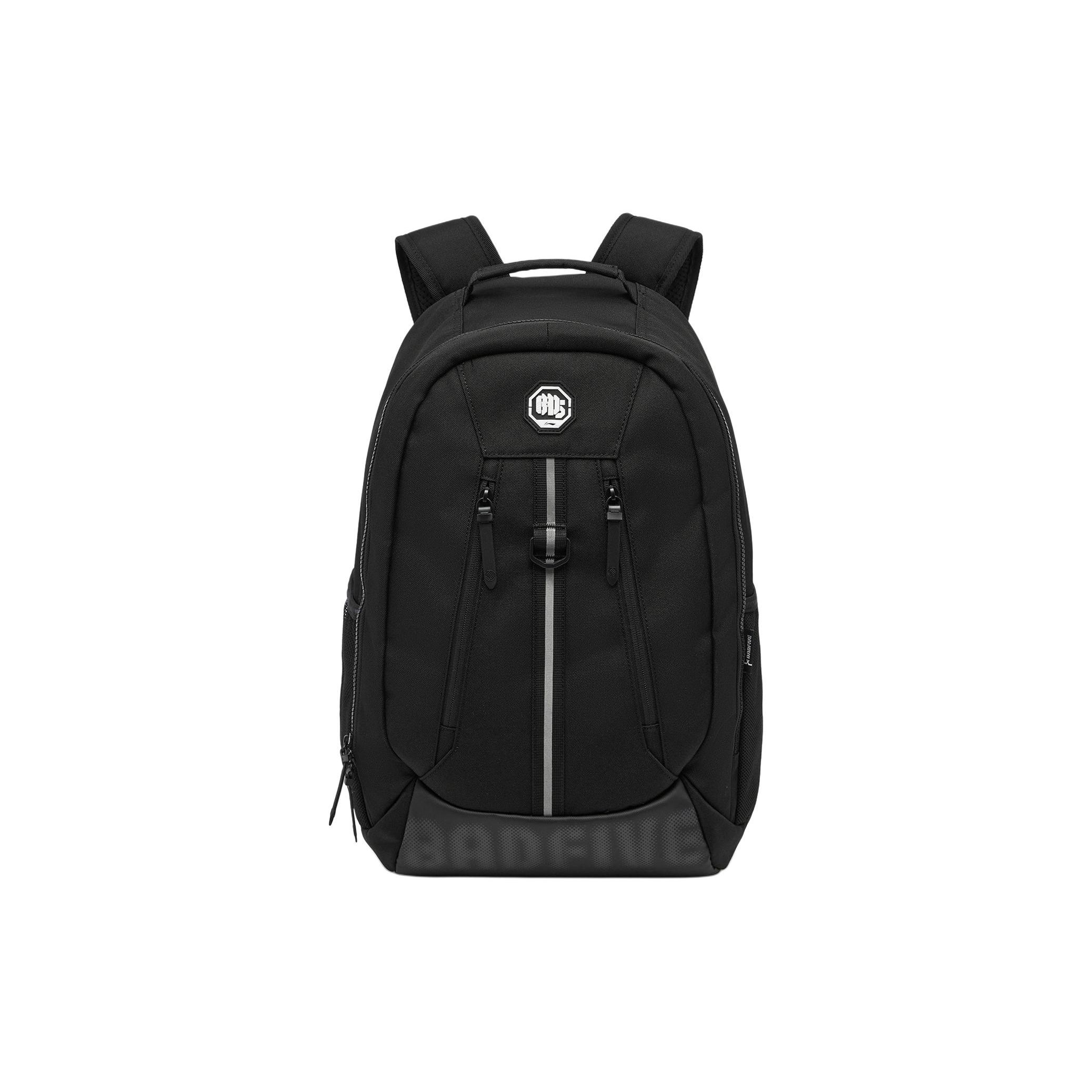 

Li Ning Bad Five Reflective Letter Eco-Friendly Classic Large Capacity Sports Backpack Unisex Backpack Black ABSU091-1 Black
