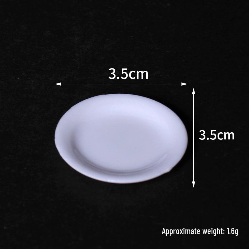 Miniature Tableware Set: Dollhouse Plates & Dishes for DIY Role-Playing Scenarios