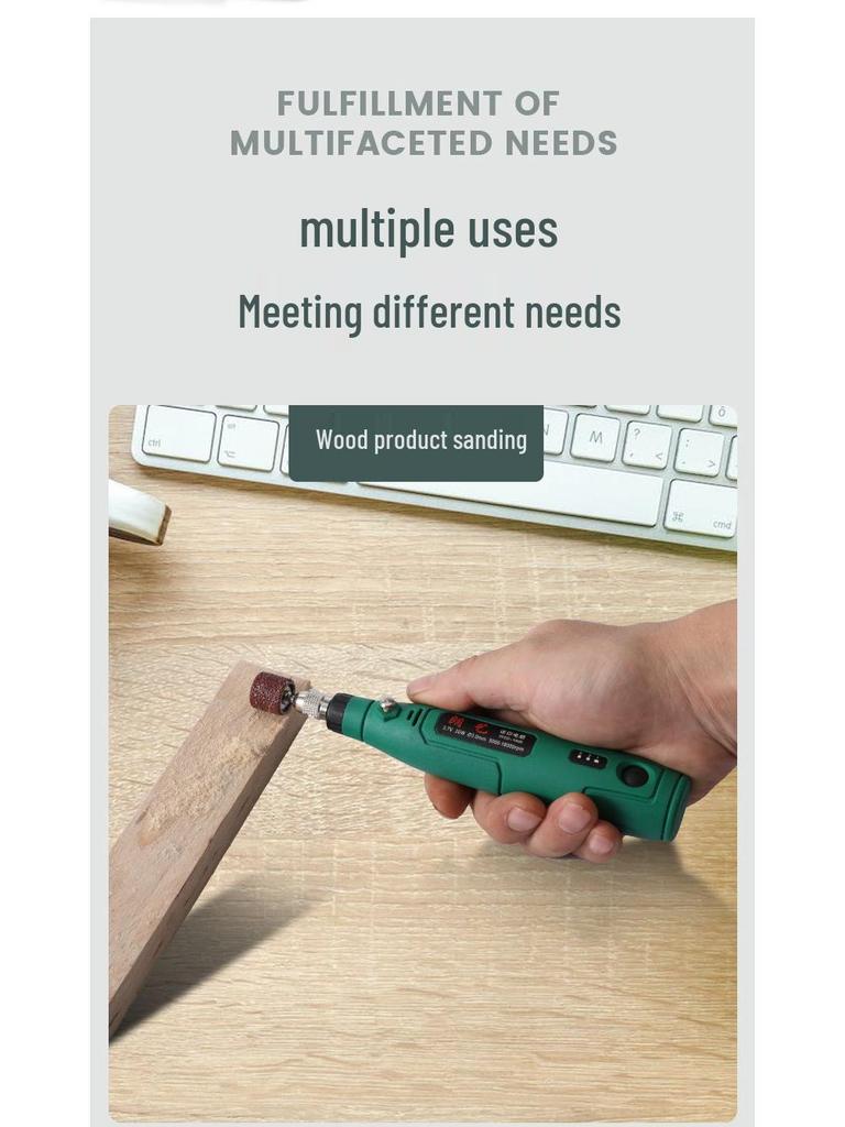 Mini Handheld Electric Grinder: Wood Carving, Jade Polishing, and Engraving Tool