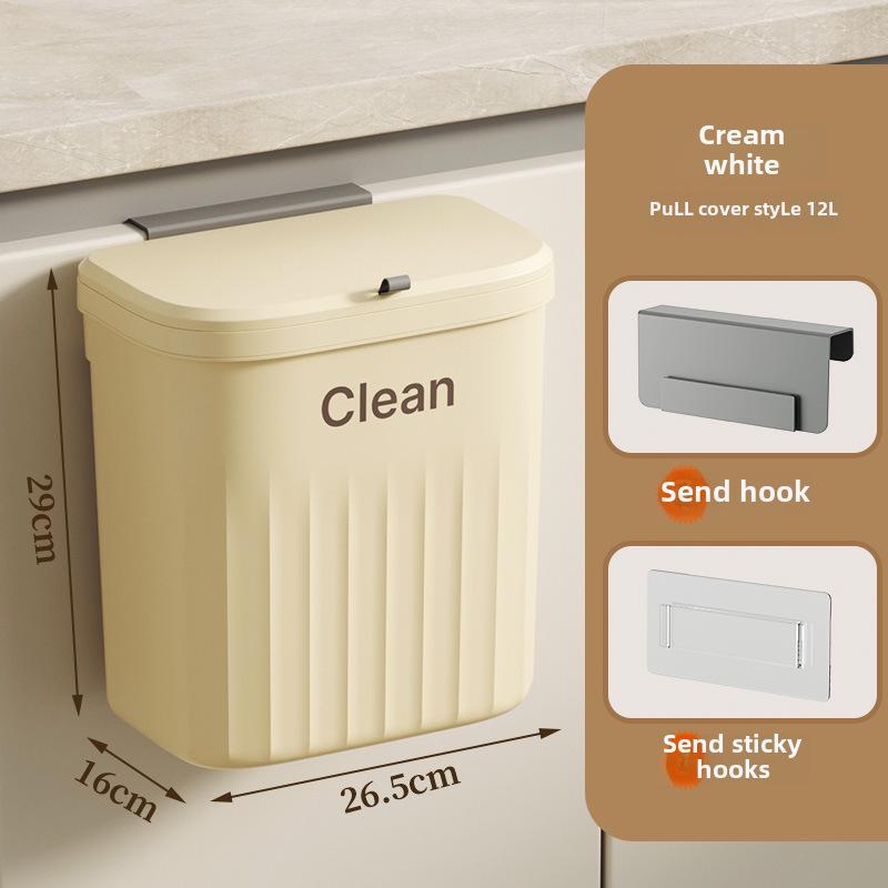 

Мусорное ведро с откидной крышкой, монтируемое на стену, для кухни, ванной комнаты или туалета