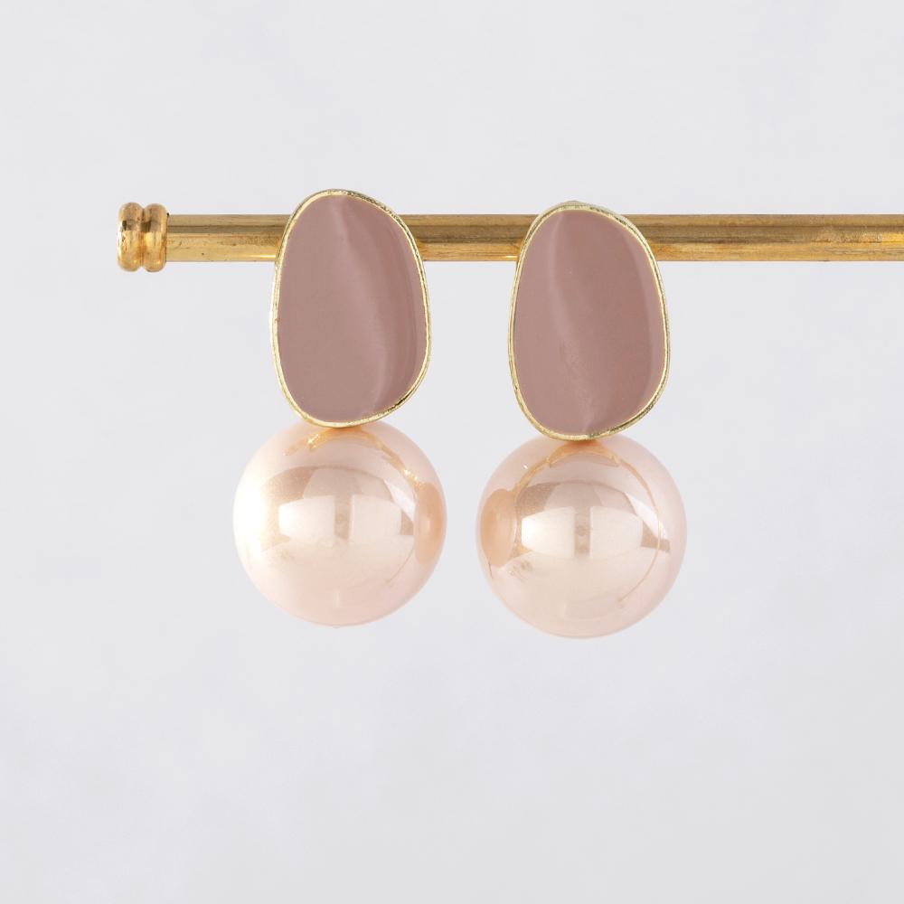 

Серьги Pinkdudu из сплава и эмали в корейском стиле, серьги для женщин PD1254 в стиле «Temperament Commuter» из серии «High Sense Creative» серый