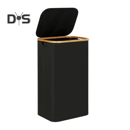 Laundry Hamper with Inner Pocket Large Capacity Moisture-Resistant Foldable Design Dirty Clothes Hamper Slim Laundry Basket