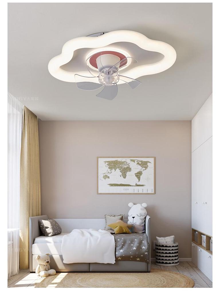 Nordic Minimalist LED Ceiling Fan Light for Master Bedroom